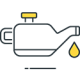 icono de aceite de motor con gota